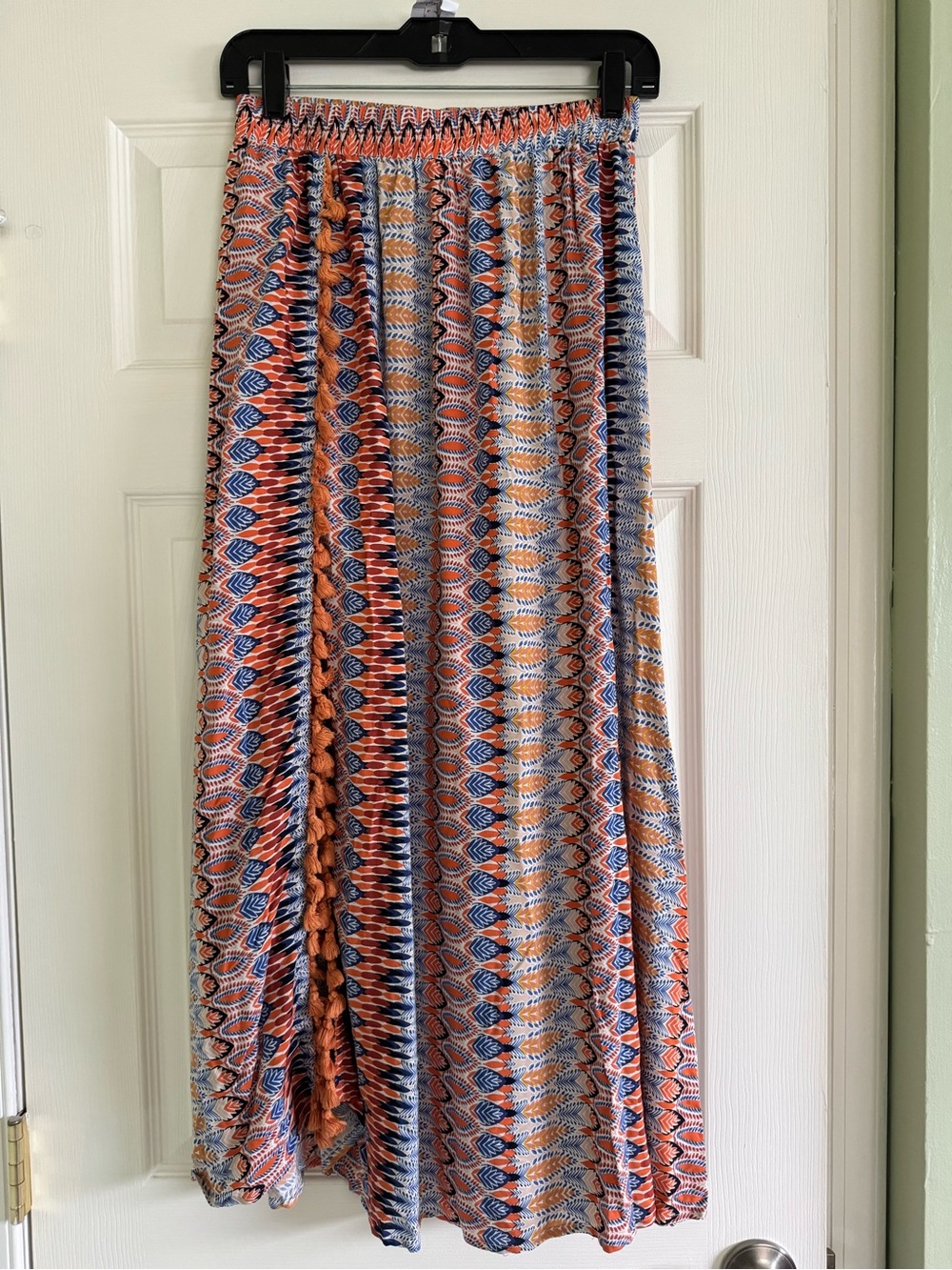 Rusttydustty boho tassel midi skit M